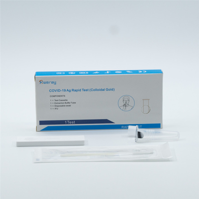 Тест Covid антигена золота не инвазионного Immunoassay коллоидный 19 наборов теста