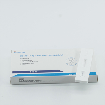 Тест Covid антигена золота не инвазионного Immunoassay коллоидный 19 наборов теста